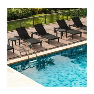 CASABLANCA ΞΑΠΛΩΣΤΡΑ BLACK/BLACK ΑΛΟΥΜ-ΠΟΛ/ΝΙΟΥ 74x190x31εκ.