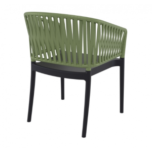PORTOFINO BLACK/OLIVE GREEN ΠΟΛΥΘΡΟΝΑ ΠΟΛ/ΝΙΟΥ 58x58x80εκ.