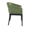 PORTOFINO BLACK/OLIVE GREEN ΠΟΛΥΘΡΟΝΑ ΠΟΛ/ΝΙΟΥ 58x58x80εκ.