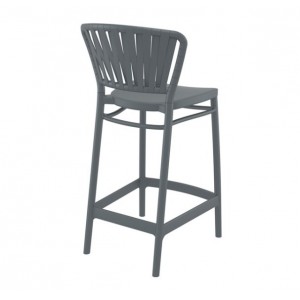 PORTOFINO 65εκ. ΣΚΑΜΠΟ DARK GREY ΠΟΛ/ΝΙΟΥ 48x52x96εκ.