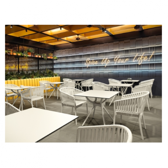 PORTOFINO WHITE ΠΟΛΥΘΡΟΝΑ ΠΟΛ/ΝΙΟΥ 58x58x80εκ.