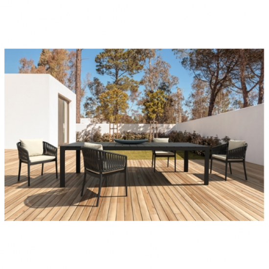 PORTOFINO BLACK ΠΟΛΥΘΡΟΝΑ ΠΟΛ/ΝΙΟΥ 58x58x80εκ.