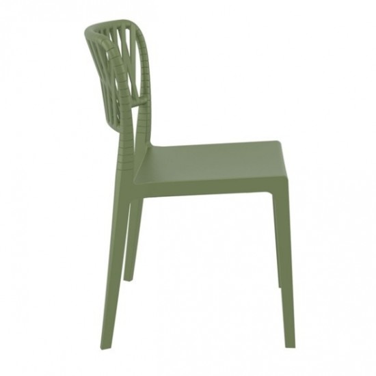 PORTOFINO OLIVE GREEN ΚΑΡΕΚΛΑ ΠΟΛ/ΝΙΟΥ 52x56x83εκ.