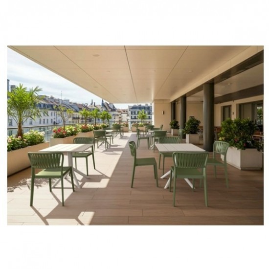 PORTOFINO OLIVE GREEN ΚΑΡΕΚΛΑ ΠΟΛ/ΝΙΟΥ 52x56x83εκ.