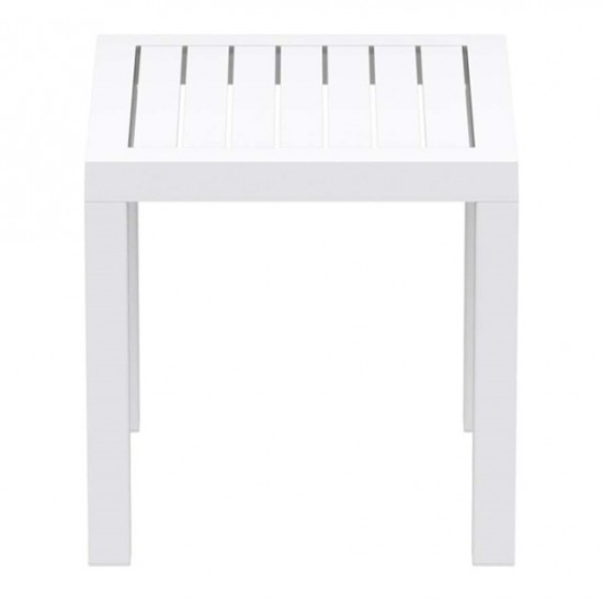 OCEAN WHITE ΤΡΑΠΕΖΙ ΠΟΛ/ΝΙΟΥ 45x45x45εκ