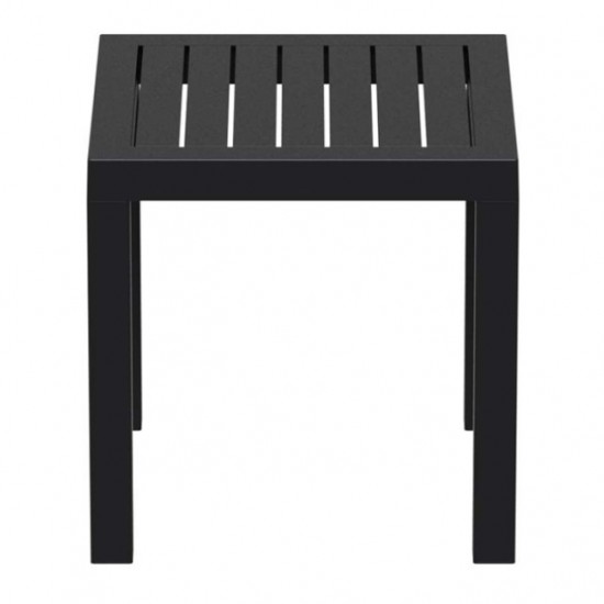 OCEAN BLACK ΤΡΑΠΕΖΙ ΠΟΛ/ΝΙΟΥ 45x45x45εκ.