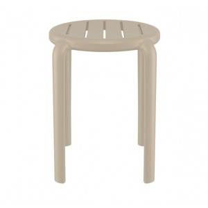 TOM 45εκ. ΣΚΑΜΠΟ TAUPE ΠΟΛ/ΝΙΟΥ 34x34x45εκ.