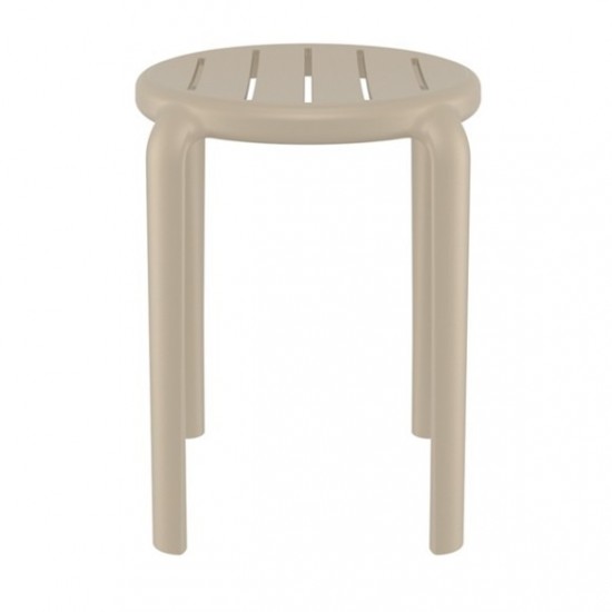 TOM 45εκ. ΣΚΑΜΠΟ TAUPE ΠΟΛ/ΝΙΟΥ 34x34x45εκ.