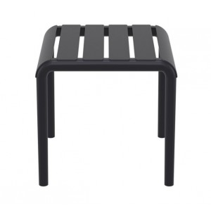 PARIS Τραπεζάκι Πολυπροπυλένιο Μαύρο 42x41x40εκ.