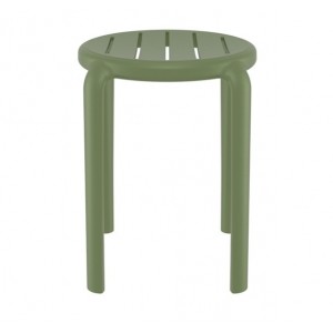 TOM 45εκ. ΣΚΑΜΠΟ OLIVE GREEN ΠΟΛ/ΝΙΟΥ 34x34x45εκ.