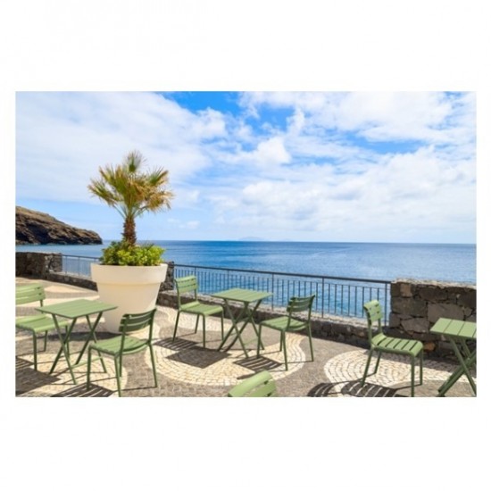 HELEN OLIVE GREEN ΤΡΑΠΕΖΙ ΠΤΥΣ/ΝΟ ΠΟΛ/ΝΙΟΥ 60x60x74εκ.