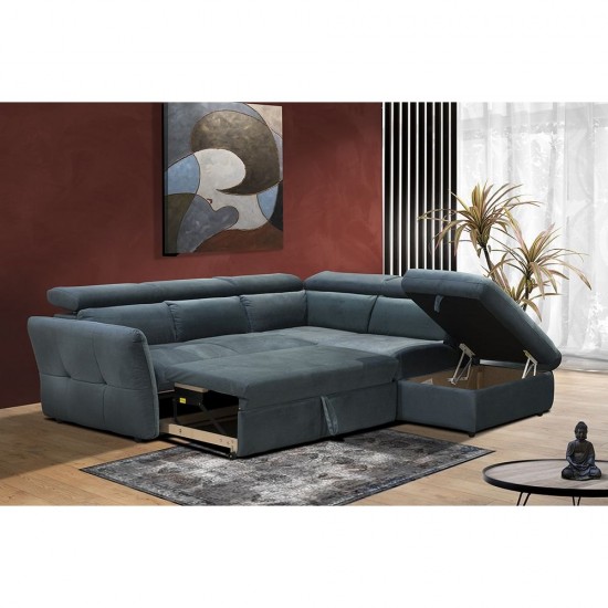 MONSERAT ΚΑΝΑΠΕΣ ΚΡΕΒΑΤΙ ΓΩΝΙΑ ΔΕΞΙΑ PETROL 254x224xH90cm MONSERAT ΚΑΝΑΠΕΣ ΚΡΕΒΑΤΙ ΓΩΝΙΑ ΔΕΞΙΑ PETROL 254x224xH90cm