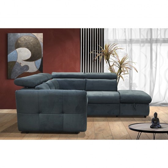 MONSERAT ΚΑΝΑΠΕΣ ΚΡΕΒΑΤΙ ΓΩΝΙΑ ΔΕΞΙΑ PETROL 254x224xH90cm MONSERAT ΚΑΝΑΠΕΣ ΚΡΕΒΑΤΙ ΓΩΝΙΑ ΔΕΞΙΑ PETROL 254x224xH90cm