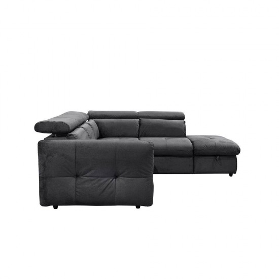 MONSERAT ΚΑΝΑΠΕΣ ΚΡΕΒΑΤΙ ΓΩΝΙΑ ΔΕΞΙΑ ΑΝΘΡΑΚΙ 254x224xH90cm MONSERAT ΚΑΝΑΠΕΣ ΚΡΕΒΑΤΙ ΓΩΝΙΑ ΔΕΞΙΑ ΑΝΘΡΑΚΙ 254x224xH90cm