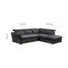 MONSERAT ΚΑΝΑΠΕΣ ΚΡΕΒΑΤΙ ΓΩΝΙΑ ΔΕΞΙΑ ΑΝΘΡΑΚΙ 254x224xH90cm MONSERAT ΚΑΝΑΠΕΣ ΚΡΕΒΑΤΙ ΓΩΝΙΑ ΔΕΞΙΑ ΑΝΘΡΑΚΙ 254x224xH90cm