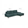 NATURA ΚΑΝΑΠΕΣ ΚΡΕΒΑΤΙ ΓΩΝΙΑ ΔΕΞΙΑ DUSTY PETROL 283x164xH90cm NATURA ΚΑΝΑΠΕΣ ΚΡΕΒΑΤΙ ΓΩΝΙΑ ΔΕΞΙΑ DUSTY PETROL 283x164xH90cm