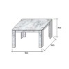 MAGNUM 90 COFFEE TABLE SONOMA 90x50xH45,5cm