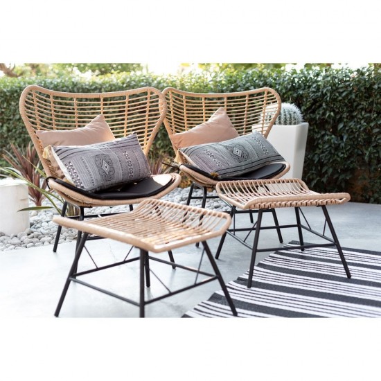 BUTTERFLY ΣΚΑΜΠΩ ΦΥΣΙΚΟ 58x59xH47,5cm