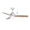 Ανεμιστήρας Οροφής 48'' 120εκ. Με τηλεχειριστήριο 1 Φως LED 3Φτερά Λευκός