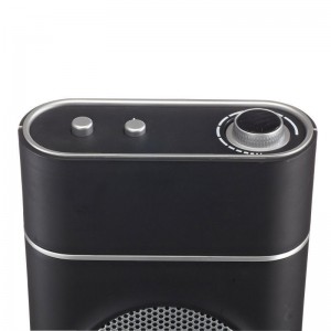 Αερόθερμο Πύργος Κεραμικό Περιστρεφόμενο Μαύρο 2000W