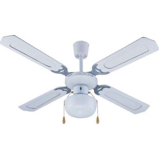 Ανεμιστήρας Οροφής 42'' 105εκ. 1Φως 4Φτερά Λευκός