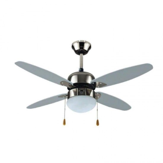 Ανεμιστήρας Οροφής 42'' 105εκ. 1Φως 4Φτερά Ασημί