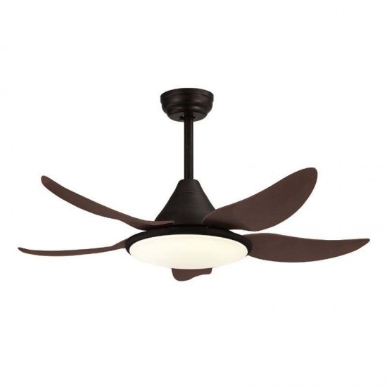 Ανεμιστήρας Οροφής DC 48'' 120εκ. Με Τηλεχειριστήριο 1Φως 5Φτερά Καφέ