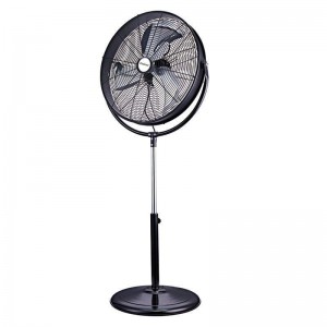 Ανεμιστήρας Ορθοστάτης 18'' 45CM Βιομηχανικός Μαυρος 120W