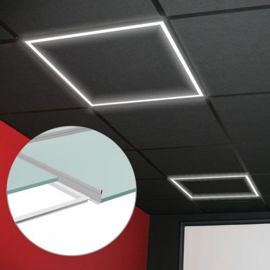 LALA ΧΩΝΕΥΤO ΠΑΝΕΛ ΟΡΟΦΗΣ LED 40W 3000K ΑΛΟΥΜΙΝΙΟ ΛΕΥΚΟ