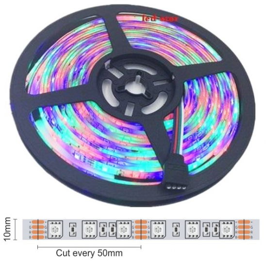 ΤΑΙΝΙΑ LED RGB ΣΤΕΓΑΝΗ 14.4W 12V