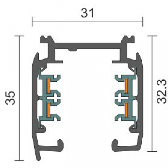 ΣΥΝΔΕΣΜΟΣ ΡΑΓΑΣ ΓΩΝΙΑ ΑΛΟΥΜΙΝΙΟΥ ΜΑΥΡΟΣ