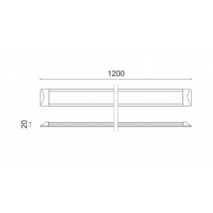 ΓΡΑΜΜΙΚΟ ΦΩΤΙΣΤΙΚΟ LED 36W 4000K