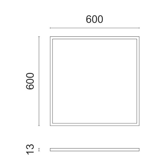 LALA ΧΩΝΕΥΤO ΠΑΝΕΛ ΟΡΟΦΗΣ LED 40W 3000K ΑΛΟΥΜΙΝΙΟ ΛΕΥΚΟ