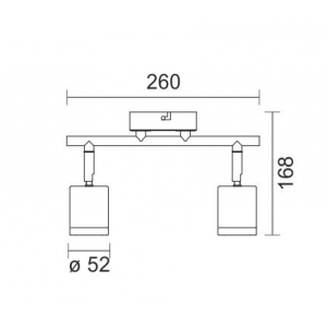 ΦΩΤΙΣΤΙΚΟ ΟΡΟΦΗΣ LED 2X5W 3000K