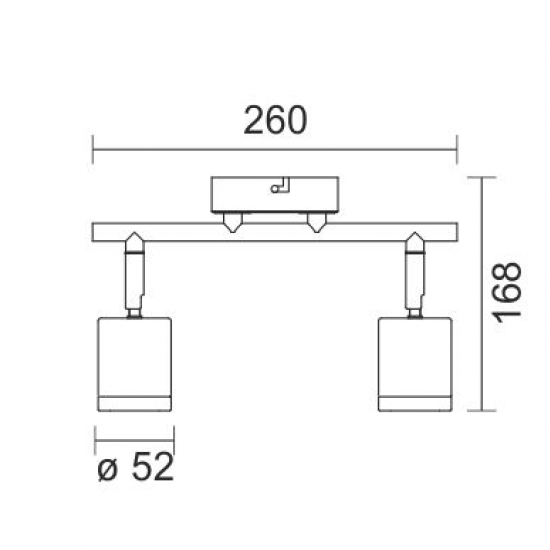 ΦΩΤΙΣΤΙΚΟ ΟΡΟΦΗΣ LED 2X5W 3000K