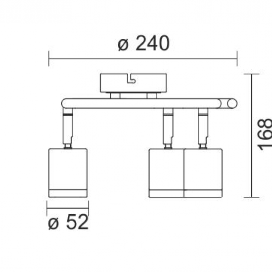 ΦΩΤΙΣΤΙΚΟ ΟΡΟΦΗΣ LED 3X5W 3000K