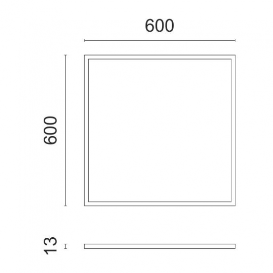 LALA ΧΩΝΕΥΤO ΠΑΝΕΛ ΟΡΟΦΗΣ LED 40W 4000K ΑΛΟΥΜΙΝΙΟ ΛΕΥΚΟ