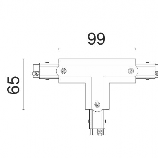 ΣΥΝΔΕΣΜΟΣ ΡΑΓΑΣ -Τ- ΑΛΟΥΜΙΝΙΟΥ ΜΑΥΡΟΣ