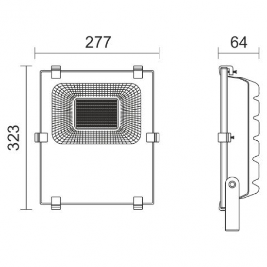 ΠΡΟΒΟΛΕAΣ LED SMD 70W 6000K