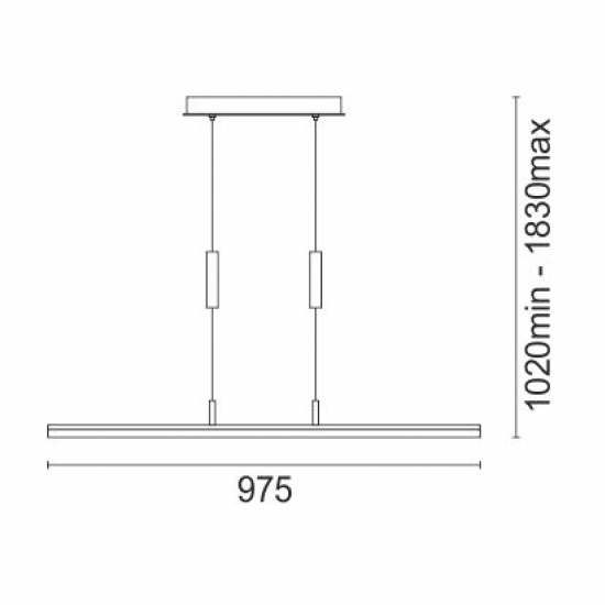 ΚΡΕΜΑΣΤΟ ΦΩΤΙΣΤΙΚΟ LED 18W 4000K
