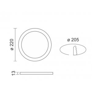 SLIM ΧΩΝΕΥΤΟ ΠΑΝΕΛ ΟΡΟΦΗΣ LED 18W 3000K ΑΛΟΥΜΙΝΙΟ ΝΙΚΕΛ ΜΑΤ