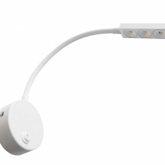 ΑΠΛΙΚΑ ΤΟΙΧΟΥ LED ΕΥΚΑΜΠΤΗ 3X1W 3000K