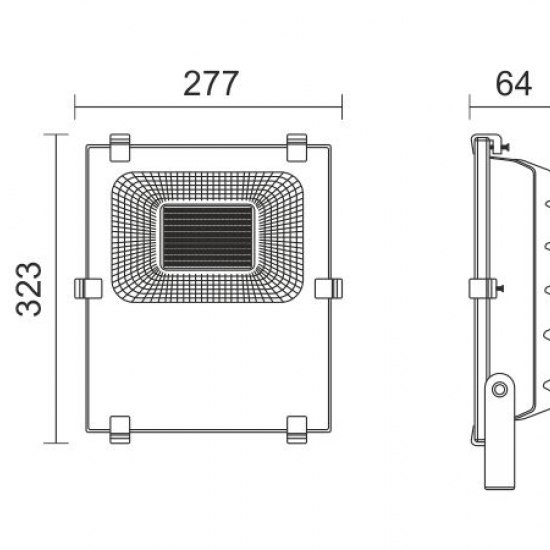 ΠΡΟΒΟΛΕAΣ LED SMD 100W 6000K