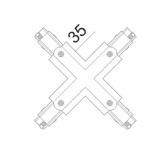 ΣΥΝΔΕΣΜΟΣ ΡΑΓΑΣ ΣΤΑΥΡΟΣ ΑΛΟΥΜΙΝΙΟΥ ΜΑΥΡΟΣ 