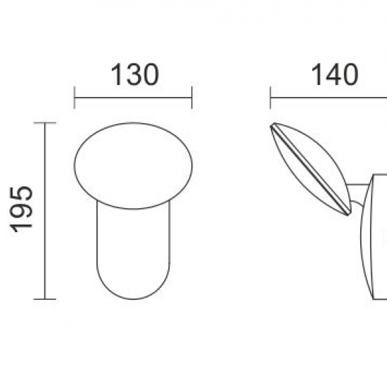 ΑΠΛΙΚΑ LED ΕΞΩΤΕΡΙΚΟΥ ΧΩΡΟΥ 10W 4000K