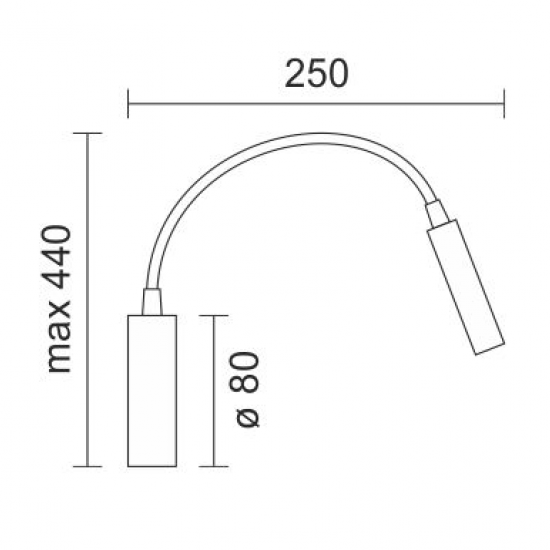 ΑΠΛΙΚΑ ΤΟΙΧΟΥ LED ΕΥΚΑΜΠΤΗ 3X1W 3000K