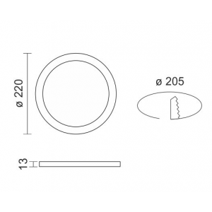 SLIM ΧΩΝΕΥΤΟ ΠΑΝΕΛ ΟΡΟΦΗΣ LED 18W 6000K ΑΛΟΥΜΙΝΙΟ ΝΙΚΕΛ ΜΑΤ