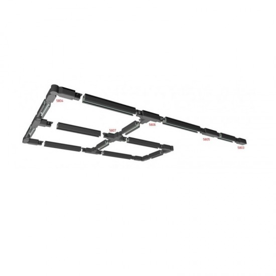 ΡΑΓΑ ΓΙΑ ΣΠΟΤ 1 ΜΕΤΡΟ ΜΑΥΡΟ ΑΛΟΥΜΙΝΙΟΥ