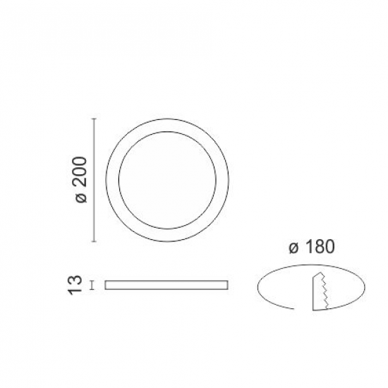 LOW ΧΩΝΕΥΤΟ ΠΑΝΕΛ ΟΡΟΦΗΣ LED 15W 4000K ΑΛΟΥΜΙΝΙΟ ΛΕΥΚΟ