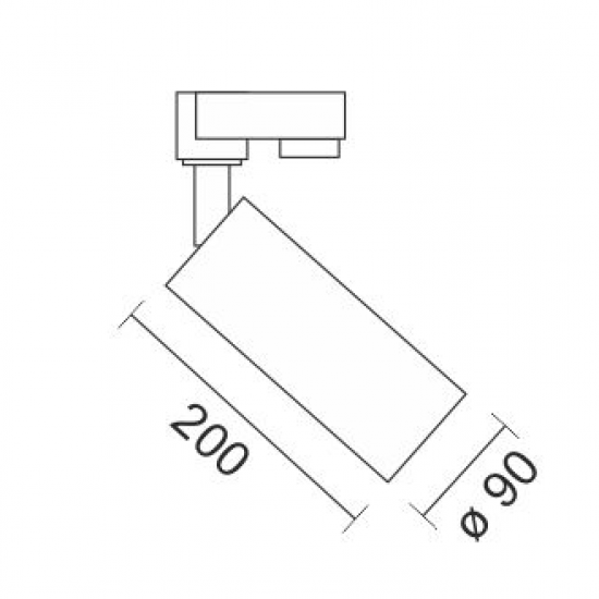 SPOT ΡΑΓΑΣ LED ΡΥΘΜΙΖΟΜΕΝΗΣ ΔΕΣΜΗΣ ΑΛΟΥΜΙΝΙΟΥ ΛΕΥΚΟ 30W 3000K